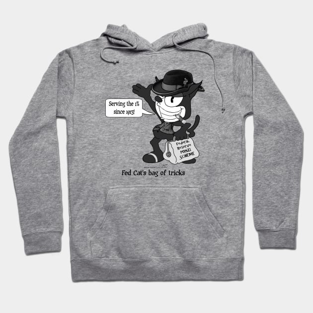 FED THE CAT'S bag of tricks Hoodie by Paul Snover (The MAD Cartoonist)